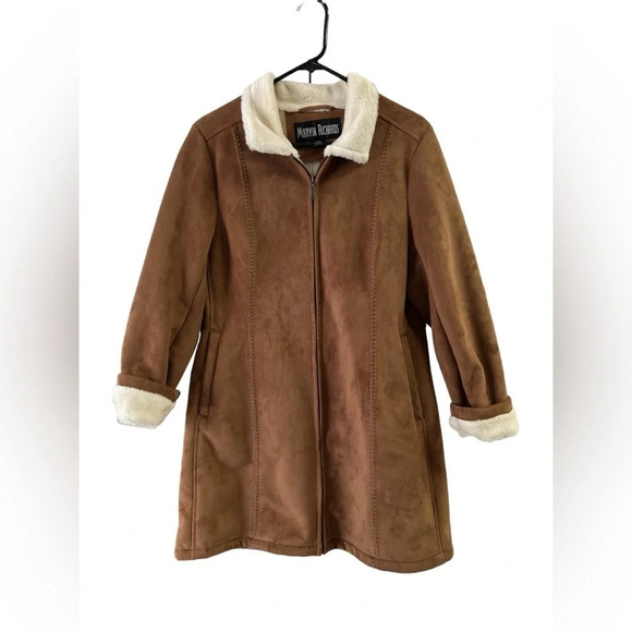 Marvin Richard’s brown suede fur coat - Picture 1 of 5